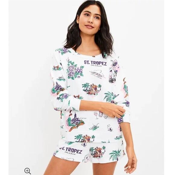 Lou & Grey St Tropez Lounge Set Summer Vacation Cruise Beach Womens Size Small - Picture 1 of 12